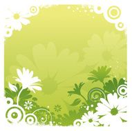 Flower silhouette background