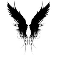 ornate wing flourish
