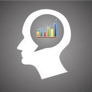 Thinking Head graph Vector illustration