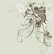 butterfly and flowers N3