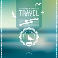 Vector blure landscape