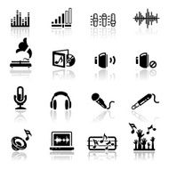 Icons set Sound N2