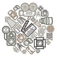 Camera Icon Color Circle