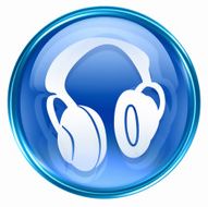 Headphones icon isolated on white background N2