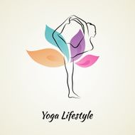 Beautiful Woman Doing Yoga N21