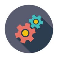 Gear Flat Icon N4