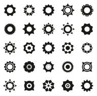 Vector gears icons set N2