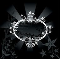 Decorative Floral Frame N25