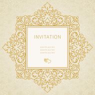 Vector lace frame in Eastern style N3