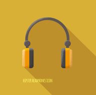 Headphones Icon - Infographic and Webdesign Element
