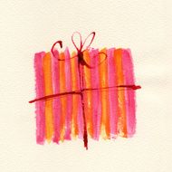 Present with a ribbon