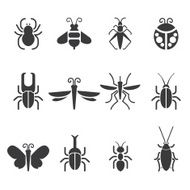 Insect Silhouette icons