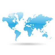 Blue World Map N10