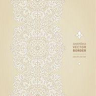 Vector seamless border in Victorian style N65