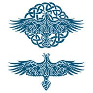 Raven tribal tatoo