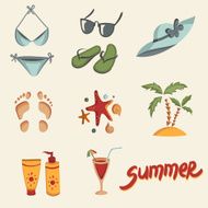 Summer elements for your design N18