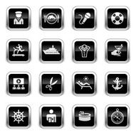 Supergloss Black Icons - Cruise Ship