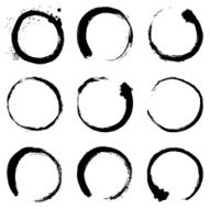 Circular Brush Stroke Set N8