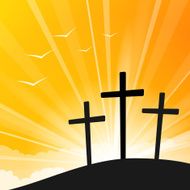 Easter style Three Crosses