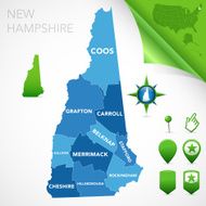 New Hampshire County Map