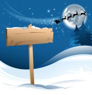 blank christmas sign