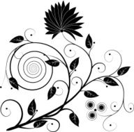 floral design element N23