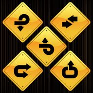 Yellow Signs - Arrows N6