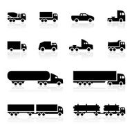 Black Symbols - Cartoon Trucks
