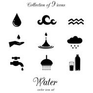 Water icon set N5