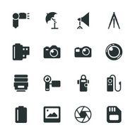 Photography Silhouette Icons N21