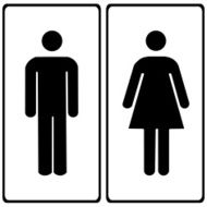 Vector a man and lady toilet sign Illustration EPS10 N28
