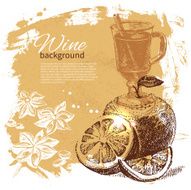 Mulled vintage background N3