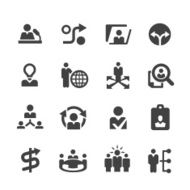 Human Resource and Business Strategy Icons - Acme Series