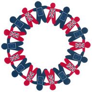 European Union and british boys circle