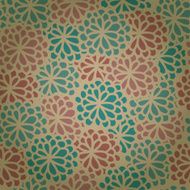 Seamless decorative retro texture with flowers