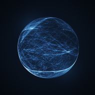 Full blue moon at dark night sky background N6