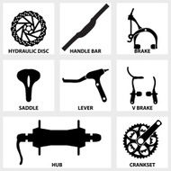bicycle repair parts icon