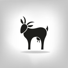 black silhouette of goat N3