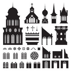 Castle Vintage Vector Separate N2