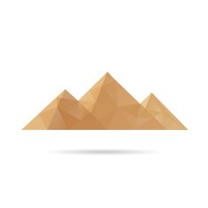 Egypt pyramids icon abstract isolated on a white backgrounds N3
