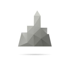 City icon isolated on a white backgrounds vector illustration