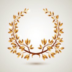 Vector gold laurel