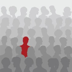 Abstract background of people silhouettes N3