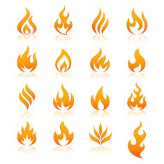 Fire vector icons N2