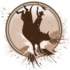 grunge rodeo silhouette