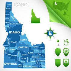 Idaho County Map N2
