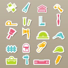 Carpentry Icons Set N2