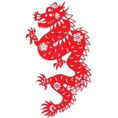 Paper cut dragon N2