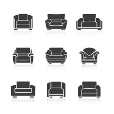 Set of sofas and armchairs N12
