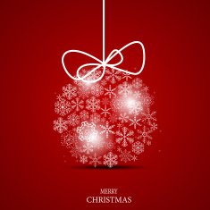 Christmas Snowflakes Background Vector Illustration N69